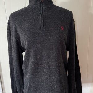 Polo by Ralph Lauren Men's Dark Gray Zip-Up Sweater